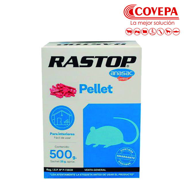 RATICIDA RASTOP PELLET X 500 G