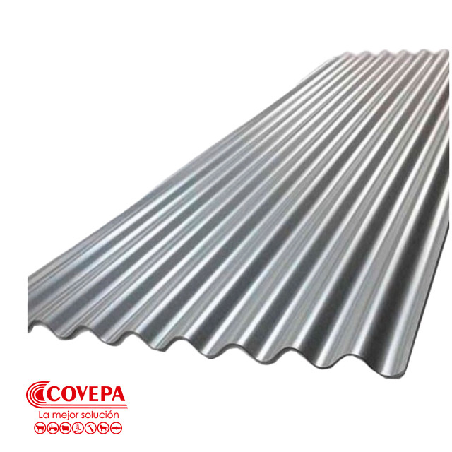 ZINC ACANALADO ALUMINIO 0.35 X 2.5 MT